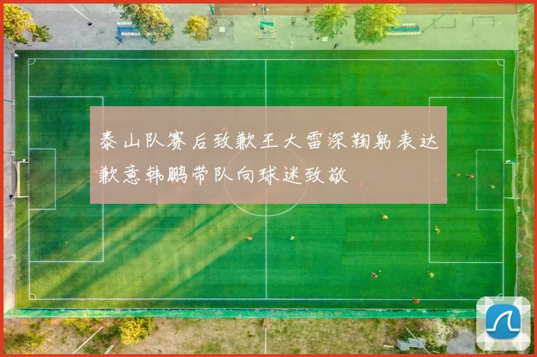 泰山队赛后致歉王大雷深鞠躬表达歉意韩鹏带队向球迷致敬